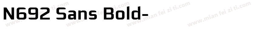 N692 Sans Bold字体转换